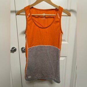Women's Mons Royale Orange and Gray Tank Top